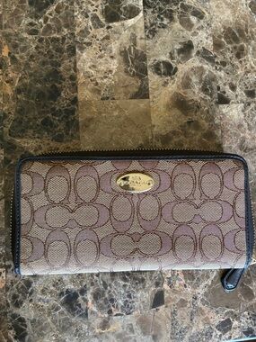 Monogrammed Coach wallet
